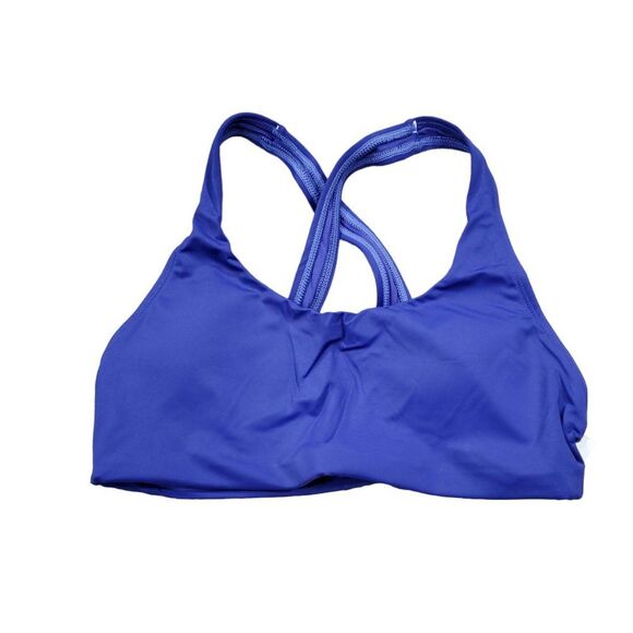 Andie Swim Caledonia Top Lapis Blue Size Small Bikini Crossover Back Lined - Picture 2 of 6